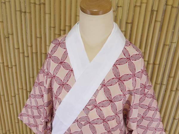 京都かぐや】834□カラー長襦袢 無双 袖丈 56 cm 洗える長襦袢 長襦袢