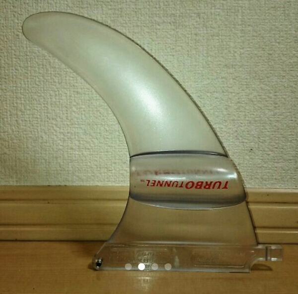 レア 希少 変態フィン TURBO TUNNEL FIN 7.5 クリア シングルフィン