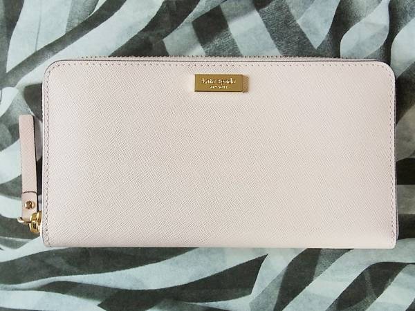 国内発送！新品ケイトスペード neda laurel way サフィアーノレザー長財布 pink blush ピンクブラッシュ WLRU2669