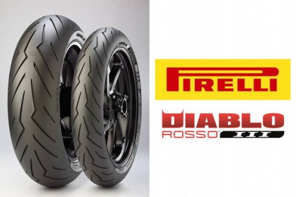 ピレリ　ディアブロ　ロッソ 3　120/70， 180/60 Pirelli　Rosso　Ⅲ　　前後セット