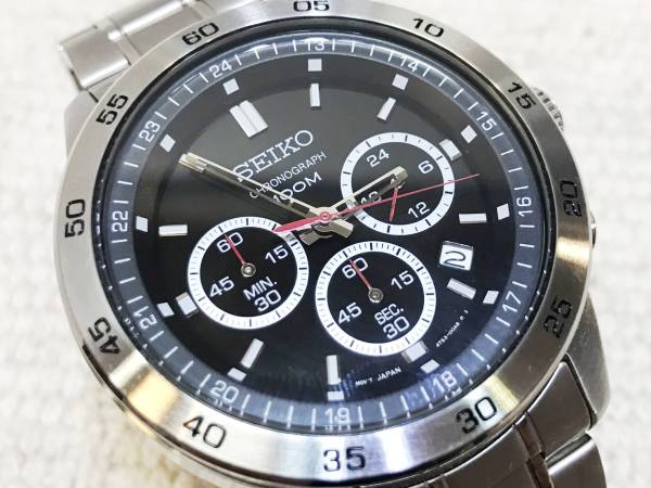 SEIKO(セイコー) 腕時計□美品 4T53-00A0 メンズ 黒 附属品あり