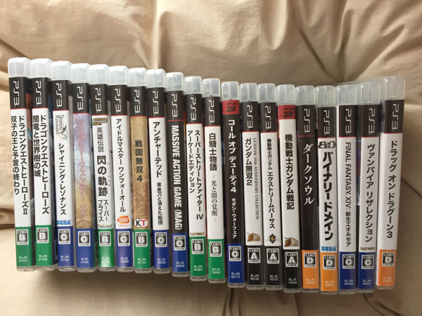 PS3 20本セット ドラゴンクエストヒーローズ12セット 戦国無双4 フェアリーフェンサーエフ ダークソウル(攻略本付き) 他 中古 動作確認済