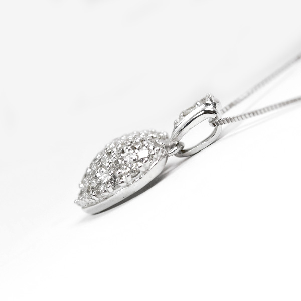 K18WG 天然ダイヤモンド 0.50ct リング 1円〜!!《K18WG 天然 1円～最