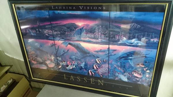 美品 クリスチャン・ラッセン 「LAHAINA VISIONS」 額入り【100x68.5cm