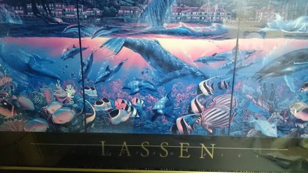 美品 クリスチャン・ラッセン 「LAHAINA VISIONS」 額入り【100x68.5cm