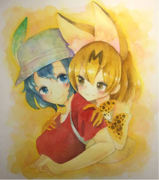 けものフレンズ サーバルちゃん かばんちゃん 同人 手描き イラスト 色紙サイズ 手描きイラスト 売買されたオークション情報 Yahooの商品情報をアーカイブ公開 オークファン Aucfan Com