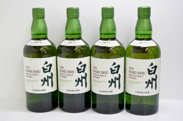 サントリー SUNTORY 白州 1973 シングルモルト 700ml 4本セット / 120
