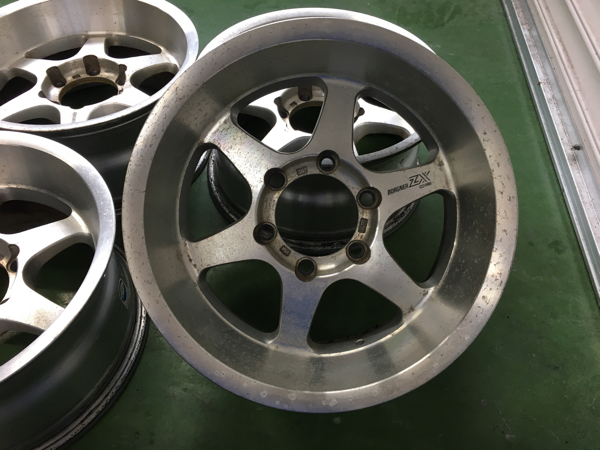 た*ん様 16インチ　8j±0 ENKEI アルミホイール 4本セット BORGNER ZX 16x8J 6穴 エンケイ 16