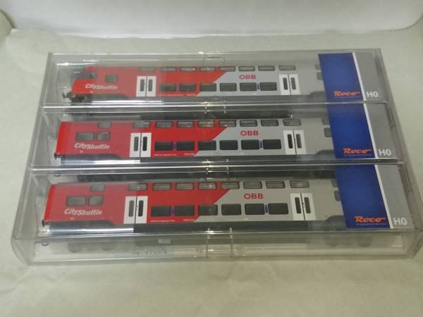 ◇ROCO 64140 OBB(オーストリア連邦鉄道) 2階建て客車3両セット City