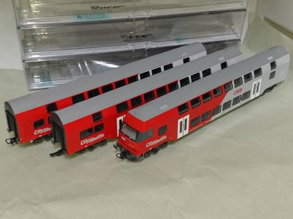◇ROCO 64140 OBB(オーストリア連邦鉄道) 2階建て客車3両セット City