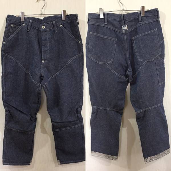 新品未使用 HECTIC 3D DENIM PANTS LIGHT BLUE ヘクティック 立体裁断 デニム L