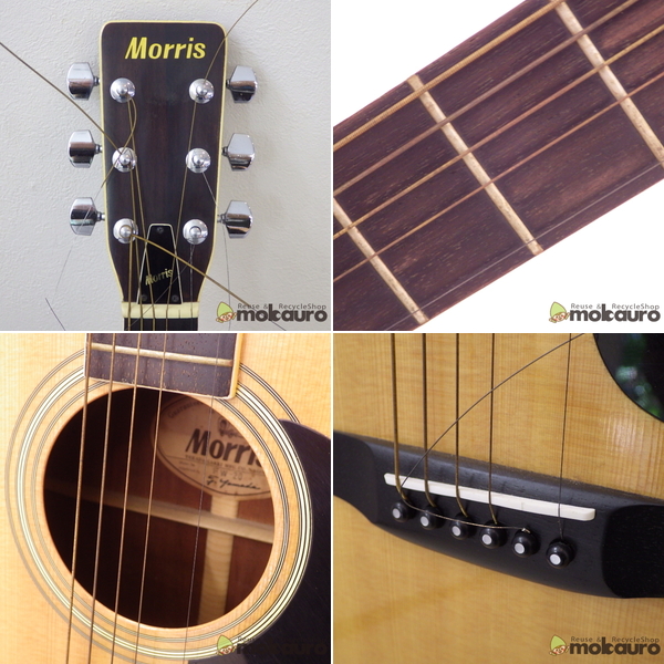 Morris FW-20 アコースティック ギター アコギ 弦楽器 ハードケース付 