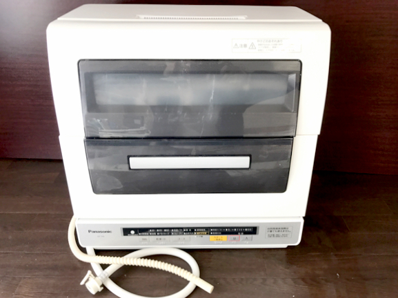 1円 動作品 Panasonic 食器洗い乾燥機 NP-TR6 エコナビ ６人分用 ホース付 パナソニック 食洗機 売り切り