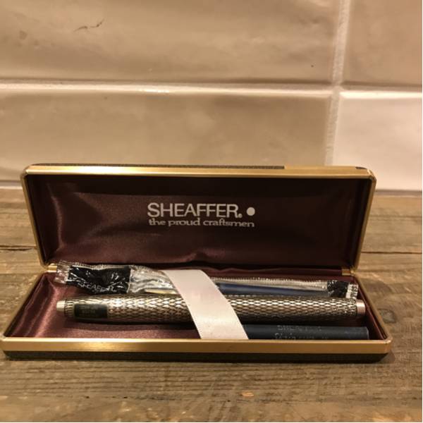 同梱NG△G4375シェーファー SHEAFFER 万年筆 スターリングシルバー