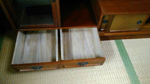 桑材 欅材 桐材 和風 レトロ 飾り棚サイドボード 茶箪笥 時代物_2