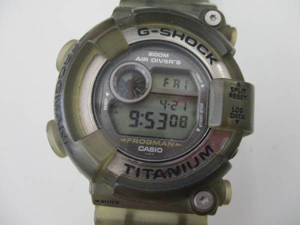 USED☆CASIO G-SHOCK DW-8200 FROGMAN メンイン スモーク☆ss