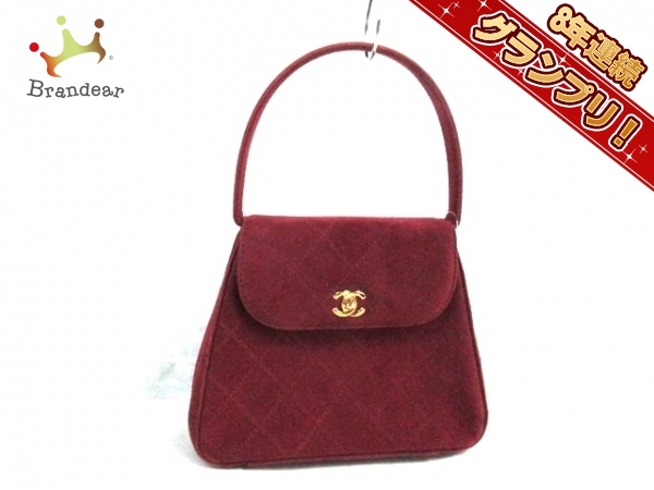 シャネル ハンドバッグ マトラッセ ボルドー ミニバッグ CHANEL