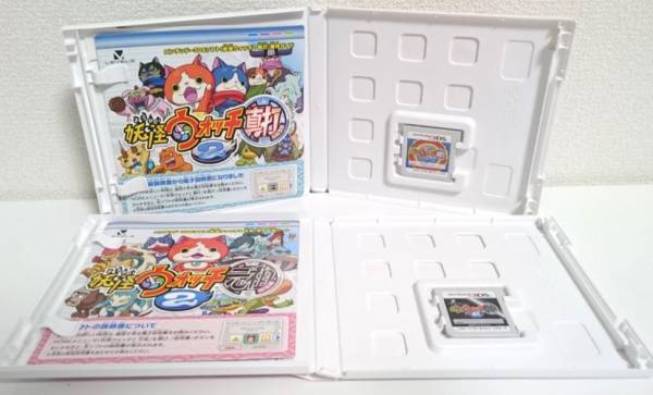 美品☆3DSソフト 妖怪ウォッチ 元祖・真打セット （元祖:特典メダル・カード付き）_2