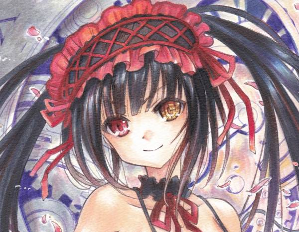 同人手描きイラスト☆デート・ア・ライブⅡ☆時崎狂三（くるみ）A4