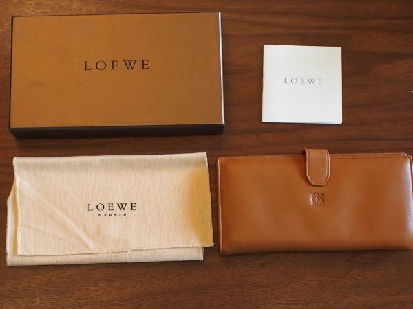 即決！本物★LOEWE★ロエベ★婦人用長財布★茶★超美品★付属品付