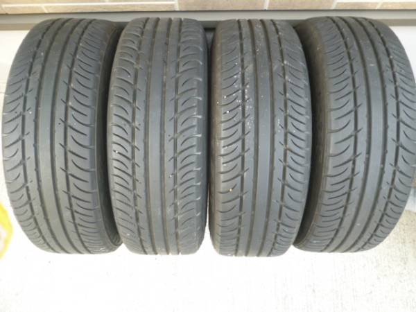 ワタナベ PCD100 14インチ 6J +40 4本 165/55R14 タイヤセット☆中古☆