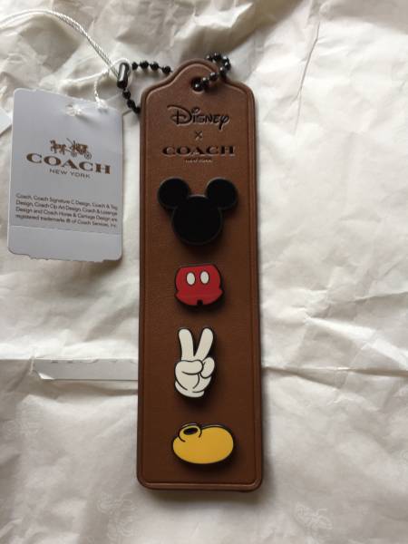 未使用 新品 コーチ X ディズニー ミッキー ピンバッジ・セット