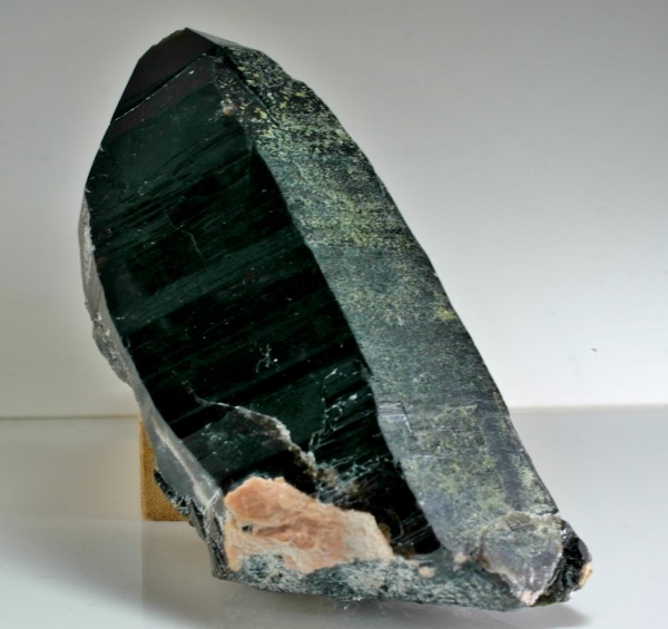 【石〇屋】透過性ゼロの正真正銘　天然モリオン　大きな原石　長さ約10cm×幅5.3cm×厚み5.18cm 重さ365