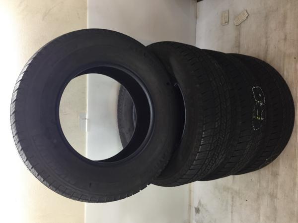 □冬季限定価格破壊宣言□　送料無料　265/65R17 4本　8分山 パジェロ　プラド　サーフ MICHELIN　R837