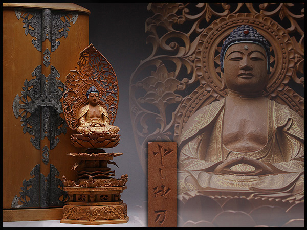 AU894 年代物 在銘 厨子入 木造釈迦如来座像・木造釋迦如来像・木雕釋迦牟尼佛像☆仏像仏教美術佛教美術