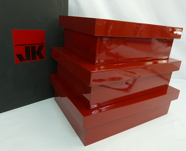 JUNKO KOSHINO/ジュンコ・コシノ☆切溜 三段 小物入れ☆未使用品（C21107）