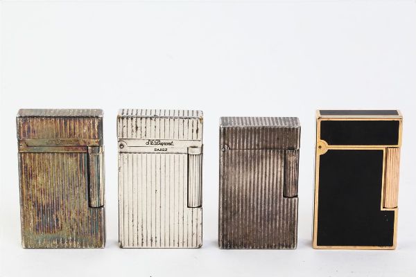 S.T. Dupont デュポン ライター 4個セット 【ジャンク】 シルバーカラー ゴールドカラー ブラック 色々 #8622