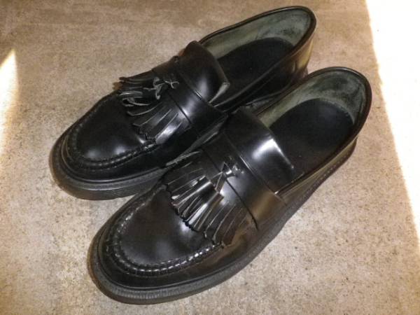 イギリス製 LOAKE ローク マーチンソール タッセルローファー ブラック