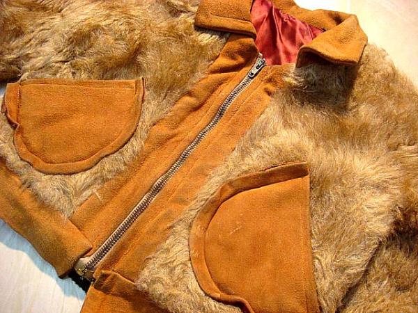ビンテージ ブランド不明 希少 珍品 50S 60S 熊ジャン デザイン 