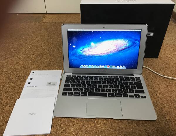 ジャンク】MacBook Air mid2011 11インチ SSD128G メモリ4G MacBook