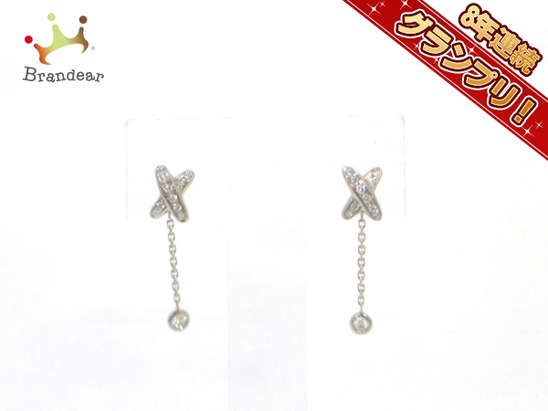 磨き済み□ショーメ ピアス ミニリアン K18WG×ダイヤモンド CHAUMET