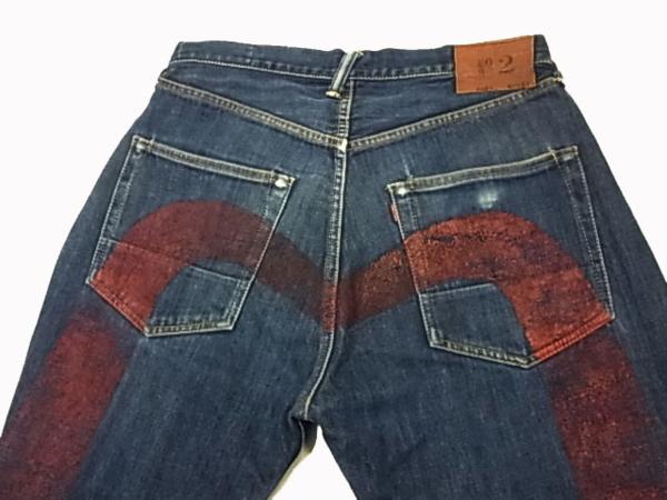 Evisu エビス ビッグカモメ デニム濃紺 赤耳 30×34 未使用級✨️EVISU
