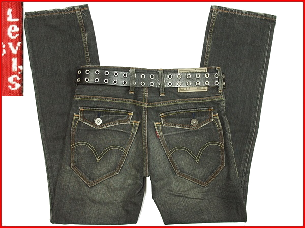 即決★Levi's リーバイス511 スリム メンズW30≒82cm ジップポケット 黒 フラップポケット ジーンズ デニムパンツ アメカジ