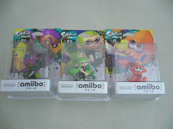 ◇　新品　amiiboアミーボ スプラトゥーン3種類セット　Nintendo Switch ニンテンドースイッチ　対応◇