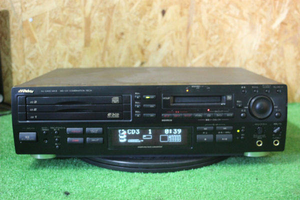CDデッキ＊中古 MD-CDコンビネーションデッキ Victor XU-D400 MKII