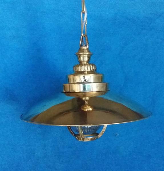 ライト＜真鍮製ランプ＞アンティーク調 ＜hanging lamp 吊り下げランプ