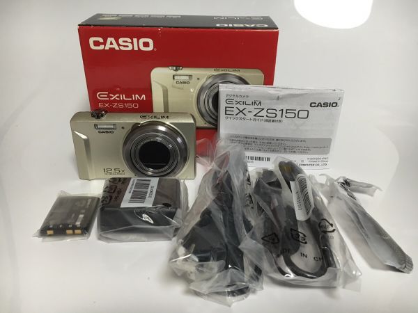 未使用☆ 展示品 デジタルカメラ CASIO EX-ZS150