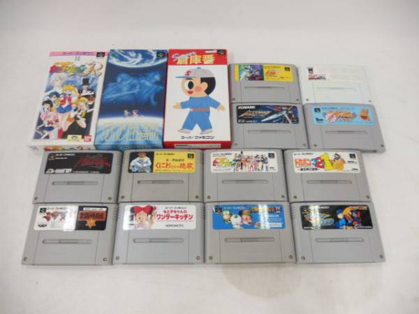 042F530F●SFC スーパーファミコンソフト まとめ売り 15本セット 鋼 HAGANE/ロックマン&フォルテ/アクスレイ/ザ・グレイトバトルV他 中古