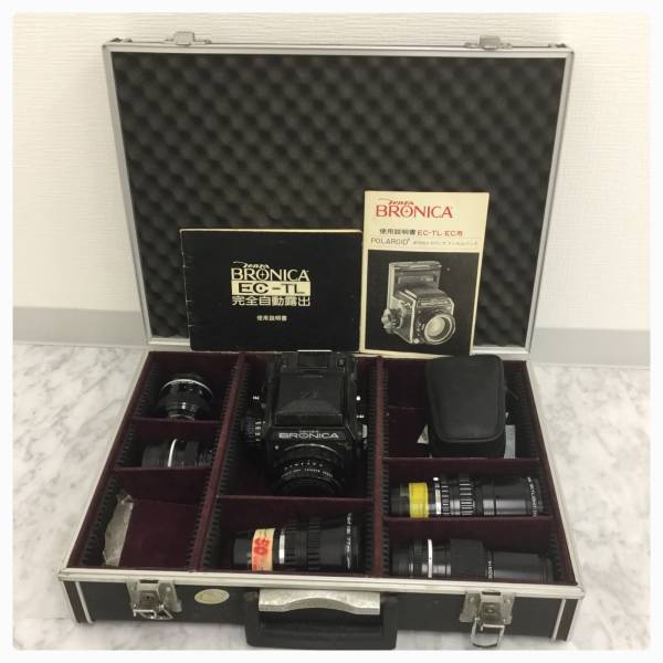 ZENZA BRONICA EC-TL ブロニカ フィルムカメラ レトロ Nikon ニコン レンズ セット ケース付