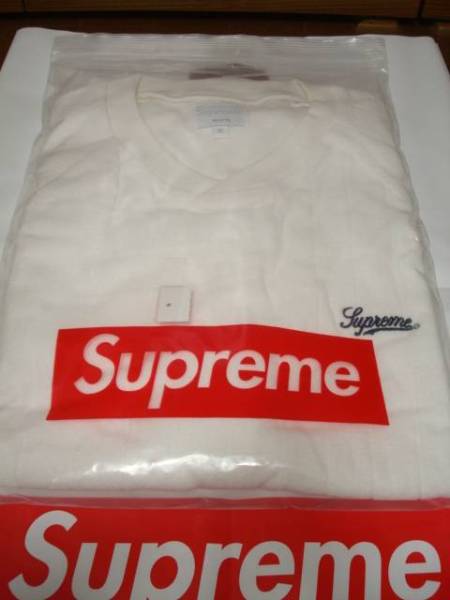1円～Supreme Striped Terry Raglan Top 白 XL White シュプリーム ストライプ テリー ラグラン トップ 半袖 TEE Tシャツ 新品未使用