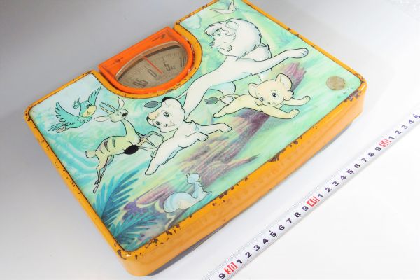 昭和レトロ☆クボタ ジャングル大帝レオ キッドメーター/体重計 手塚