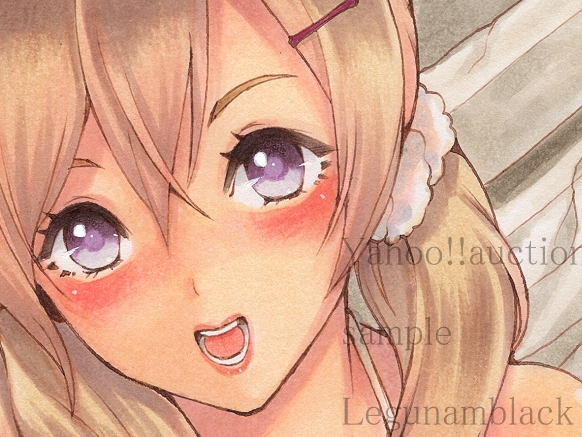 □オリジナル手描きイラスト/水着の女の子/A4□(手描きイラスト)｜売買