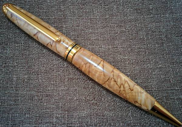 希少　マスルーバーチ　ヨーロピアンタイプボールペン　手作り品