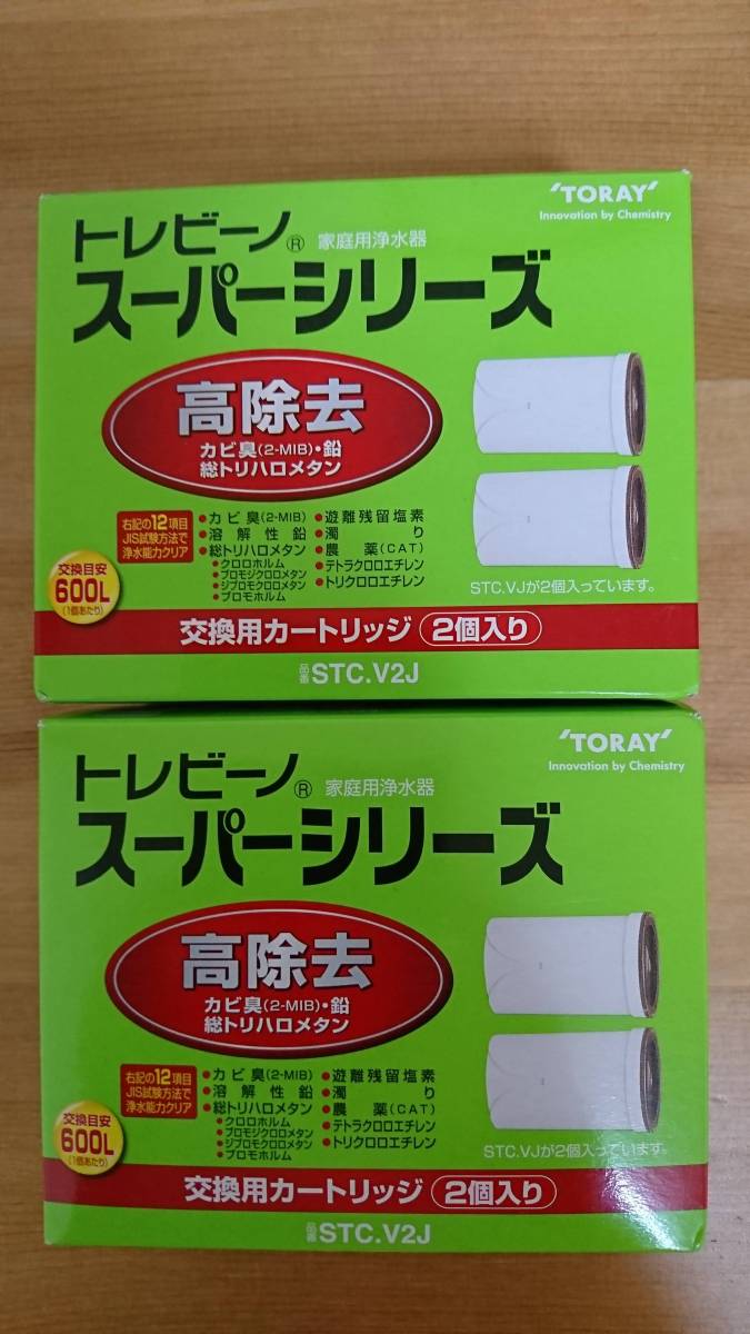 浄水器　交換カートリッジ　東レ　トレビーノ　スーパーシリーズ　STC.V2J　2箱
