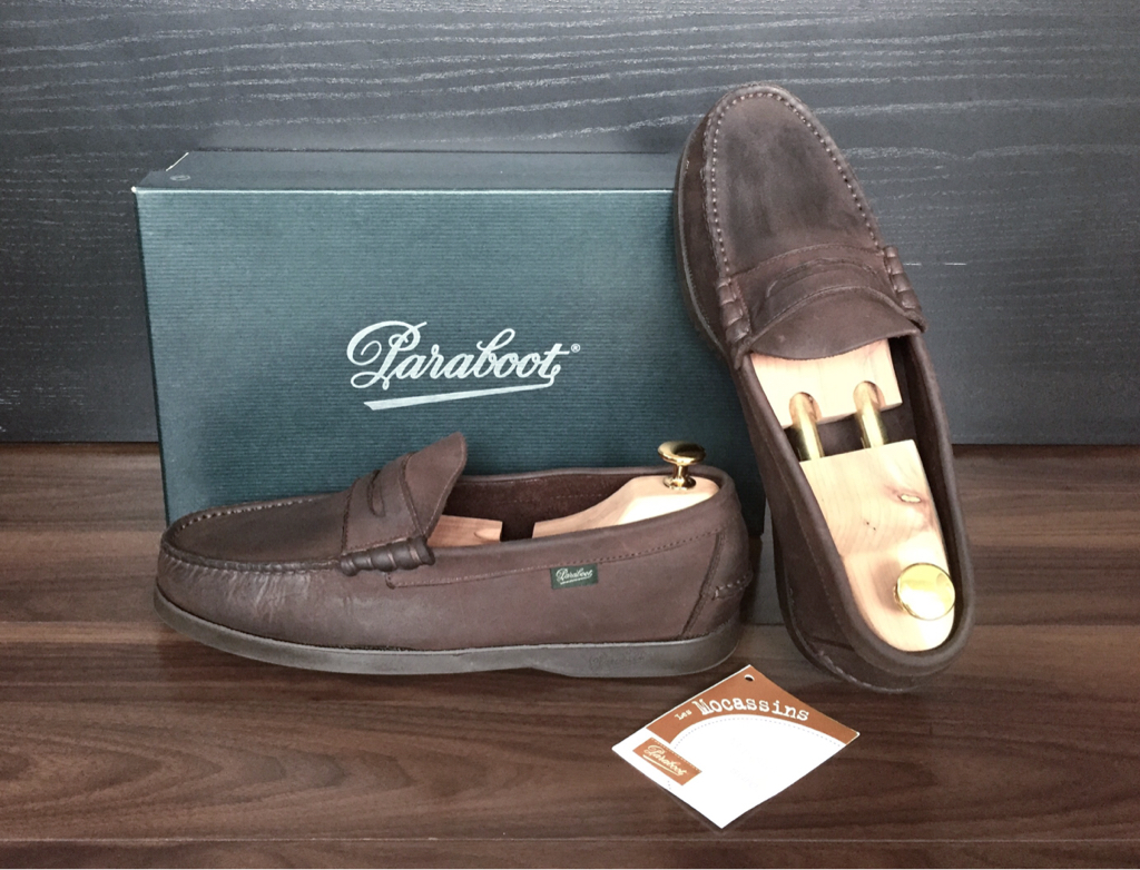 Paraboot/パラブーツ コイン/ペニーローファー CORAUX/MARINE marron 
