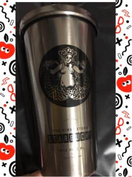 安い，HOT &darr;&darr;&darr;&darr; 日本未発売 スターバックス 北米 アメリカ 1号店 スタバ ステンレス タンブラー シルバー 16 fl oz(タンブラー、マイボトル)｜売買されたオークション情報、yahooの商品情報 タンブラー、マイボトル